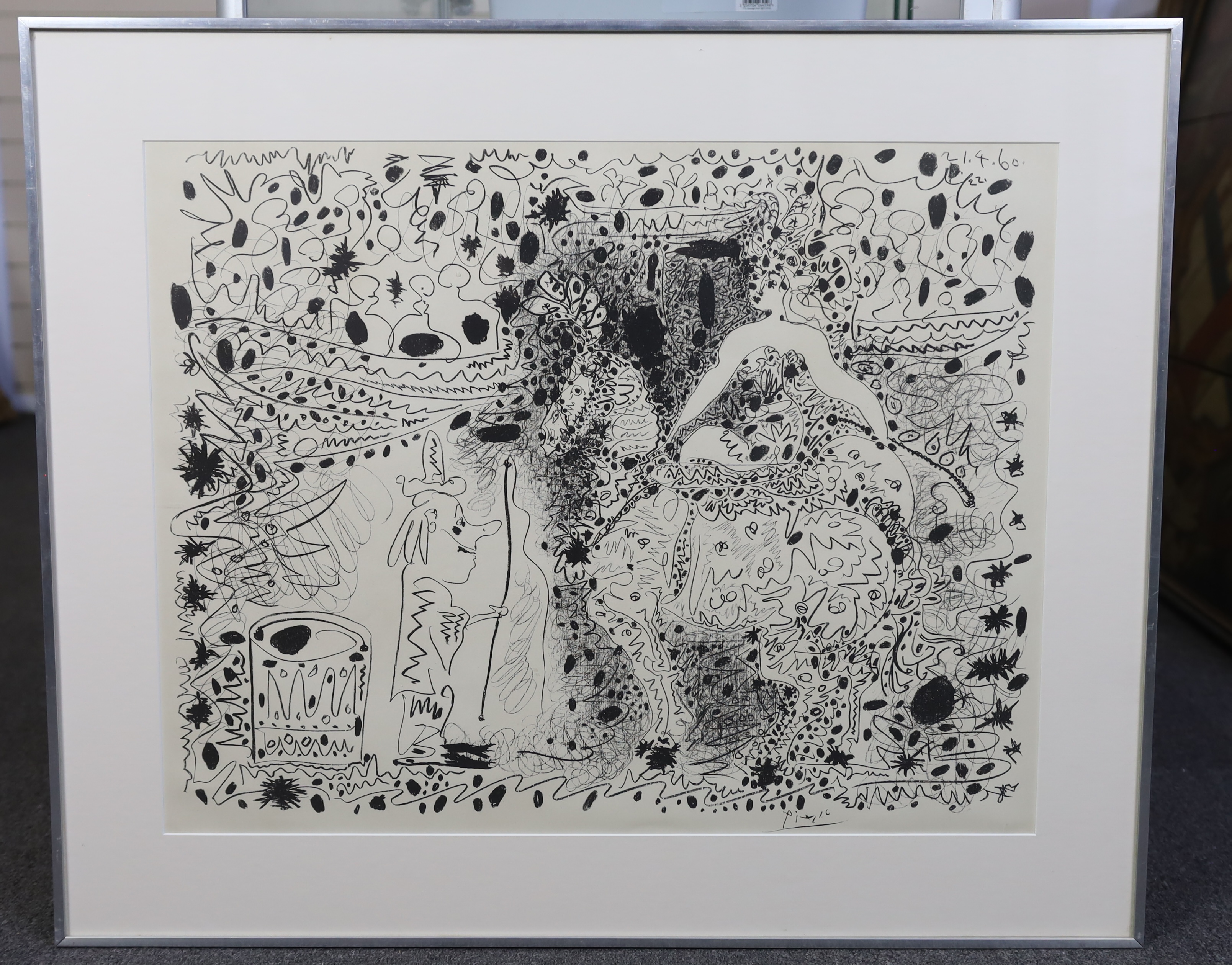 Pablo Picasso (Spanish, 1881-1973), 'L’Ecureye' 21.4.60, lithograph, 52 x 66cm